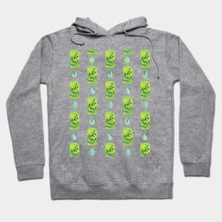 Lime La Croix Pattern Hoodie